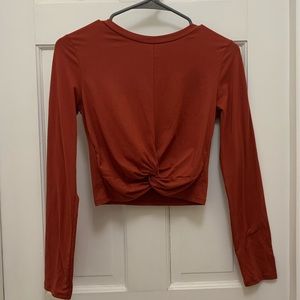 Burgundy crop top